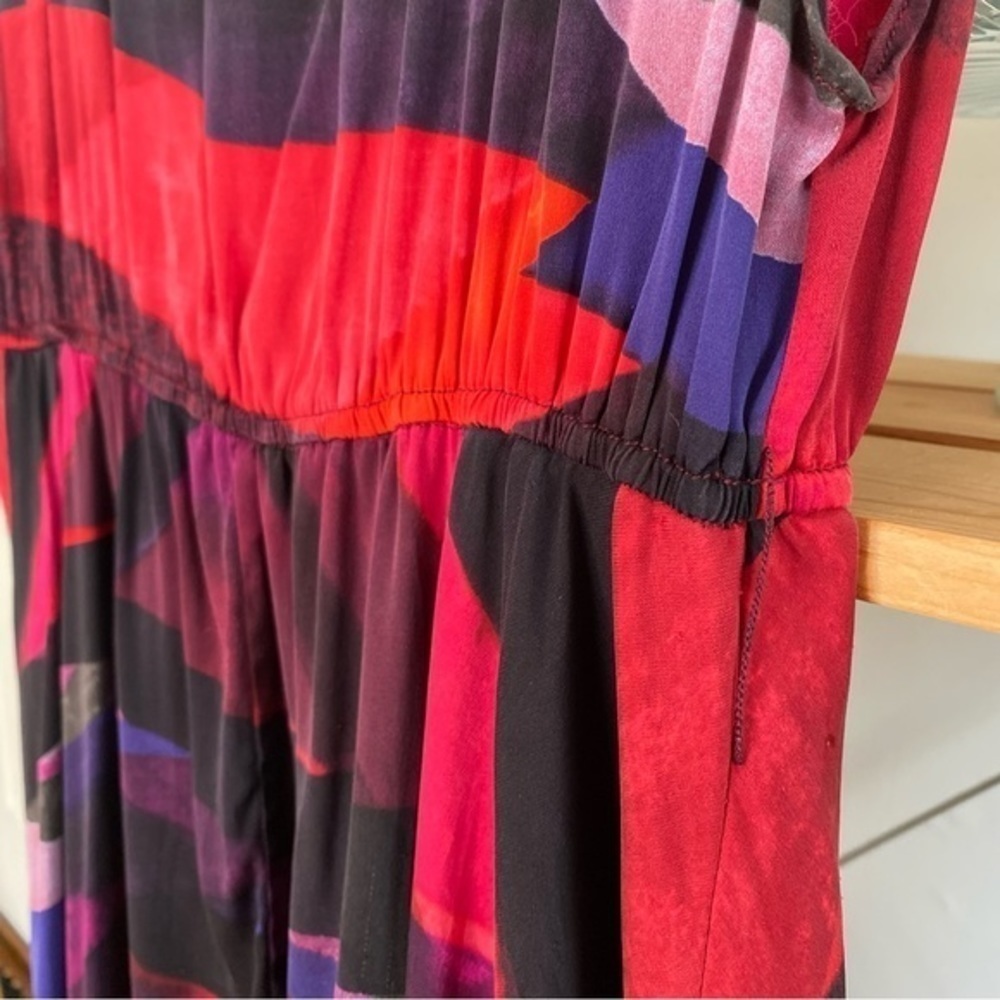 Alice + Olivia Purple Pink Colorful Silk Mini Dress Small - Picture 8 of 16